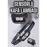 Kafa Lambası Kamp Lambası Sensörlü Şarjlı Ayarlanabilir - 4495-1786 - Çok Renkli