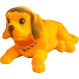 Kafa Sallayan Köpek Araba Süsü 14 cm - 06-Turuncu