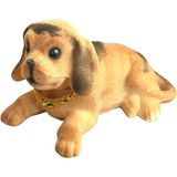 Kafa Sallayan Köpek Araba Süsü 14 cm - 702 Kahverengi