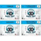 Kafadengi 2024 8. Sınıf Lgs Türkçe + İngilizce + İnkılap + Din Kafa Test Seti 4 Kitap