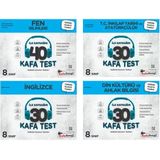 Kafadengi 2025 8. Sınıf Lgs Fen + İngilizce + İnkılap + Din Kafa Test Seti 4 Kitap