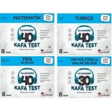 Kafadengi 2025 8. Sınıf Lgs Matematik + Türkçe + Fen + Din Kafa Test Seti 4 Kitap