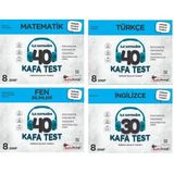Kafadengi 2025 8. Sınıf Lgs Matematik + Türkçe + Fen + İngilizce Kafa Test Seti 4 Kitap