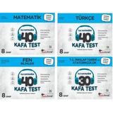 Kafadengi 2025 8. Sınıf Lgs Matematik + Türkçe +Fen + İnkılap Kafa Test Seti 4 Kitap