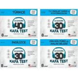Kafadengi 2025 8. Sınıf Lgs Türkçe + İngilizce + İnkılap + Din Kafa Test Seti 4 Kitap