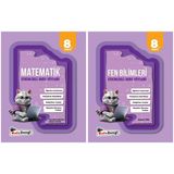 Kafadengi 2025 8. Sınıf Matematik + Fen Bilimleri Etkinlikli Ders Föyleri Seti 2 Kitap
