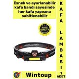 #Kafalambası Şarjlı T6 Cree Xpe Cob Kamp Avcı Balıkçı Dağcı Feneri Güçlü Led Kafa Lambası Işıldak