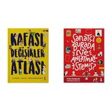 Kafası Değişikler Atlası - Ciltli & Sanatçı Burada Ne Anlatmak İstemiş? (Ciltli): (Müze Maketi ve Çıkartma Hediyeli) (2 Kitap Set)