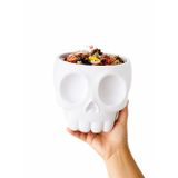 💀Kafatası Tasarımlı Dekoratif Kase 18x14 cm – Şekerlik ve Çok Amaçlı Saklama Kabı – Renk Seçenekli
