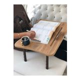 Kafe ss Sweet Smile Laptop Sehpası Tablet Telefon Tutuculu Çalışma Masası Kahvaltı Sehpası 60x45 Büyük Boy Katlanabilir