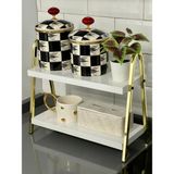 Kafe ss Sweet Smile Mutfak Raf Gold Altın Tezgah Üstü Raf Kahve Köşesi Raf Banyo Raf Baharatlık