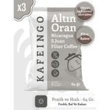 Kafeingo Altın Oran Nicaragua San Juan Filtre Kahve 3x64 gr – Fındık,Bal & Kakao %100 Arabica (3 Adet Tek Demleme Kahve) - 192 gr