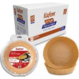 Kafem Airfryer Pişirme Kağıdı Yuvarlak 20cm 25 li x 20 Paket (Koli)