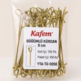 Kafem Düğümlü Kürdan 90 mm 100 Adet - Koli 10 Adet
