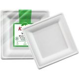 Kafem Ekolojik Kare Tabak 20 cm 25 Adet - belirtilmemiş