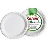 Kafem Ekolojik Karton Tabak 22 cm 25 Adet - belirtilmemiş