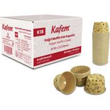 Kafem Kağıt Muffin Kek Kapsülü Desenli Kraft 50'li x 30 Paket (Koli)