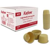 Kafem Kağıt Muffin Kek Kapsülü Kraft 50'li x 30 Paket (Koli)