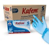 Kafem Mavi Nitril Eldiven Pudrasız S 100'lü x 20 Paket Koli