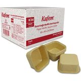 Kafem Muffin Kek Kapsülü Kare Kraft 50'li x 30 Paket (Koli)