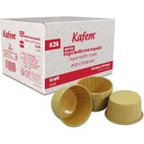 Kafem Muffin Kek Kapsülü Kraft Büyük Boy 50'li x 30 Paket (Koli)