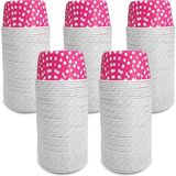 Kafem Muffin Kek Kapsülü Pembe Puantiye Büyük Boy 50'li x 5 Paket