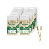 Kafem Yassı Çöp Şiş - Sunum Kürdanı 12 cm 50 Li x 10 Paket