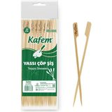 Kafem Yassı Çöp Şiş - Sunum Kürdanı 20 cm 50 Li - Adet