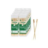 Kafem Yassı Çöp Şiş - Sunum Kürdanı 20 cm 50 Li x 10 Paket