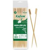 Kafem Yassı Çöp Şiş - Sunum Kürdanı 25 cm 50 Li - Adet
