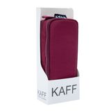 Kaff 01105 Krinkıl Kumaş Bordo Suya Dayanıklı Çift Bölmeli Gözlü Kalemlik Kalem Kutusu