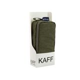 Kaff 01105 Krinkıl Kumaş Yıkanabilir Çift Bölmeli Gözlü Kalemlik Kalem Kutusu - Haki