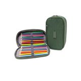 Kaff 01110 Haki Krinkıl Kumaş Su Geçirmez Organizer Kalem Bölmeli Kalemlik Kalem Kutusu