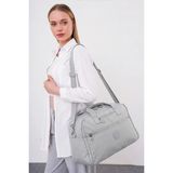 Kaff Bhpc Gri Geniş Hacimli Unisex El & Omuz Seyahat ve Spor Çantası - Gri Bhpc 6011