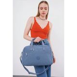 Kaff Bhpc Lacivert Geniş Hacimli Unisex El & Omuz Seyahat ve Spor Çantası - Lacivert Bhpc 6011