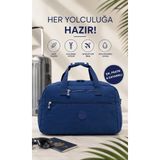 Kaff Bhpc Mavi Geniş Hacimli Unisex El & Omuz Seyahat ve Spor Çantası - Mavi Bhpc 6011