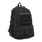 KAFF Young 51534 Unisex Çok Cepli Suya Dayanıklı Günlük Outdoor Okul Sırt Çantası (Siyah)