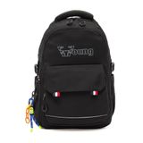 Kaff Young 51585 Black Siyah Unisex Çok Cepli Anahtarlık Aksesuarlı Suya Dayanıklı Sırt Çantası