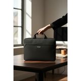 KAFFAA 15.6 Inç Organizer Siyah Unisex El, Omuz, Bilgisayar, Notebook, Laptop Çantası