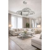 Kafkas 65LİK Birleşik Elips Gümüş Kristal Avize - 1