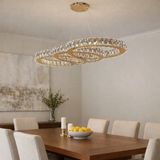 Kafkas 75LİK Audi Model Gold Modern Kristal Avize - Altın - 1