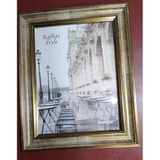 Kafkas Style Altın Vintage Fotoğraf Çerçevesi, Masaüstü, Klasik Tasarım, 15x20 cm