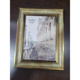 Kafkas Style Vintage Altın Rengi Fotoğraf Çerçevesi, Klasik Tasarım, 13x18 cm, Tek Adet