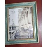 Kafkas Style Zarif Yeşil Fotoğraf Çerçevesi, Masaüstü Kullanım, 15x20 cm, Vintage Tasarım