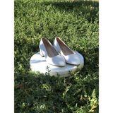 Kafkaslar 3 cm Kalın Kısa Topuklu Stiletto Bayan Ayakkabı - 001-Beyaz