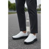 KAFKASLAR AYAKKABI Jel Kalın Tabanlı Ortopedik Sneaker Erkek Casual Spor Ayakkabı - 002-Beyaz