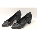 KAFKASLAR AYAKKABI Klasik Taşlı 5cm Topuklu Kadın Stiletto Ayakkabı - 000-Siyah
