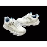 KAFKASLAR AYAKKABI Ortopedik Kalın Taban Yeni Model Kız Çocuk Sneakers Spor Ayakkabı - 001 - Beyaz
