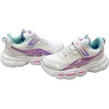 KAFKASLAR AYAKKABI Ortopedik Kalın Taban Yeni Model Kız Çocuk Sneakers Spor Ayakkabı - Beyaz - Lila