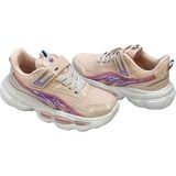 KAFKASLAR AYAKKABI Ortopedik Kalın Taban Yeni Model Kız Çocuk Sneakers Spor Ayakkabı - Pudra